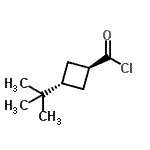 CAS#: 24165-53-5， trans-3-(2-Methyl-2-Propanyl)Cyclobutanecarbonyl Chloride