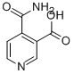CAS 登录号：24202-75-3， 4-(氨基羰基)-3-吡啶羧酸