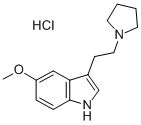 CAS#: 2426-65-5， 5-Methoxy-3-(2-Pyrrolidin-1-Ium-1-Ylethyl)-1H-Indole Chloride