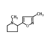 CAS#: 243119-20-2， 3-Methyl-5-(1-Methyl-2-Pyrrolidinyl)-1,2-Oxazole