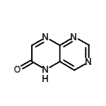 结构式 CAS# 2432-26-0, 6(5H)-蝶啶酮