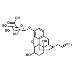 CAS#: 24326-39-4， 17-Allyl-6,14-dihydroxy-4,5-epoxymorphinan-3-yl hexopyranosiduronic acid