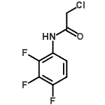 structure of CAS# 243644-03-3, 2-Chloro-N-(2,3,4-Trifluorophenyl)Acetamide;ACETAMIDE,2-CHLORO-N-(2,3,4-TRIFLUOROPHENYL)-;MFCD00828901;N1-(2,3,4-Trifluorophenyl)-2-chloroacetamide