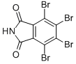 structure of CAS# 24407-32-7, 4,5,6,7-Tetrabromo-1H-Isoindole-1,3(2H)-Dione;4,5,6,7-Tetrabromoisoindoline-1,3-Dione;4,5,6,7-Tetrabromoisoindoline-1,3-Quinone;3,4,5,6-Tetrabromophthalimide