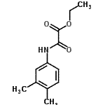 structure of CAS# 24451-17-0, Ethyl [(3,4-Dimethylphenyl)Amino](Oxo)Acetate;2-Amino-2<wbr>-oxo-acet<wbr>ic acid, <wbr>N-[3,4-di<wbr>methylphe<wbr>nyl]-, et<wbr>hyl ester;ethyl (3,4-dimethylanilino)(oxo)acetate;Ethyl (3,4-dimethylanilino)(oxo)acetate #