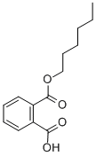 structure of CAS# 24539-57-9, Monohexyl Phthalate;2-(Hexoxy-Oxomethyl)Benzoic Acid;1,2-Benzenedicarboxylic Acid, Monohexyl Ester;Ai3-06032