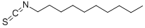 structure of CAS# 24540-94-1, 1-Isothiocyanato-Decane;Decane, 1-Isothiocyanato-;Decyl Isothiocyanate
