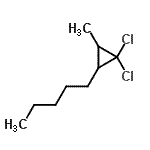 CAS#: 24551-85-7， 1,1-Dichloro-2-Methyl-3-Pentylcyclopropane