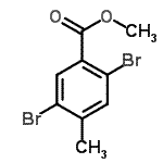 CAS#: 245549-92-2， Methyl 2,5-Dibromo-4-Methylbenzoate