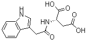 结构式 CAS# 2456-73-7, (2S)-2-[[2-(1H-吲哚-3-基)乙酰基]氨基]丁二酸