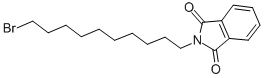 结构式 CAS# 24566-80-1, 2-(10-溴癸基)-1H-异吲哚-1,3(2H)-二酮