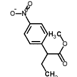 structure of CAS# 24646-25-1, Methyl 2-(4-Nitrophenyl)Butanoate;Methyl 2-(4-nitrophenyl)butanoate;MFCD10758074