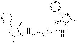 CAS#: 24664-57-1， 4,4'-[Dithiobis(Ethylenenitrilomethylidyne)]Bis(3-Methyl-1-Phenyl-2-Pyrazolin-5-One)