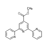 structure of CAS# 247058-06-6, Methyl 2,2':6',2''-Terpyridine-4'-Carboxylate