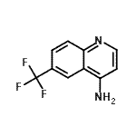 结构式 CAS# 247113-89-9, 6-(三氟甲基)-4-喹啉胺