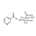 CAS#: 24719-73-1， 1-O-(3-Pyridinylcarbonyl)hexopyranuronic acid
