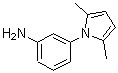 structure of CAS# 247225-33-8, 3-(2,5-Dimethyl-1H-Pyrrol-1-Yl)Aniline;1-(3-Aminophenyl)-2,5-dimethylpyrrole;3-(2,5-dimethyl-1H-pyrrol-1-yl)phenylamine;3-(2,5-dimethylpyrrolyl)phenylamine