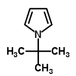 结构式 CAS# 24764-40-7, 1-(2-甲基-2-丙基)-1H-吡咯