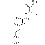 structure of CAS# 2483-51-4, Methyl N-[(Benzyloxy)Carbonyl]-L-Alanyl-L-Alaninate;Z-ALA-ALA-OME;Z-L-Ala-L-Ala-OMe;ZINC02556671
