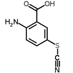 CAS#: 24849-77-2， 2-Amino-5-Thiocyanatobenzoic Acid