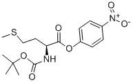 structure of CAS# 2488-18-8, N-[(1,1-Dimethylethoxy)Carbonyl]-L-Methionine 4-Nitrophenyl Ester;NALPHA-Tert-Butoxycarbonyl-L-Methionine 4-Nitrophenyl Ester;N-Alpha-T-Butyloxycarbonyl-L-Methionine P-Nitrophenyl Ester;BOC-L-METHIONINE P-NITROPHENYL ESTER