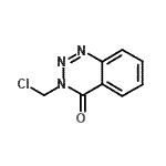 结构式 CAS# 249278-25-9, 3-(氯甲基)-1,2,3-苯并三嗪-4(3H)-酮