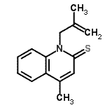 CAS#: 24946-05-2， 4-Methyl-1-(2-Methyl-2-Propen-1-Yl)-2(1H)-Quinolinethione