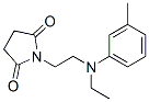 structure of CAS# 2498-03-5, 1-[2-[Ethyl-(3-Methylphenyl)Amino]Ethyl]Pyrrolidine-2,5-Dione;1-[2-[Ethyl-(3-Methylphenyl)Amino]Ethyl]Pyrrolidine-2,5-Quinone;1-(2-(Ethyl(M-Tolyl)Amino)Ethyl)Pyrrolidine-2,5-Dione;2,5-Pyrrolidinedione, 1-(2-(Ethyl(3-Methylphenyl)Amino)Ethyl)-