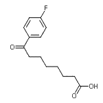 结构式 CAS# 250603-11-3, 8-(4-氟苯基)-8-氧代辛酸
