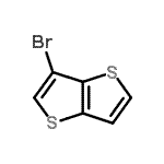 structure of CAS# 25121-83-9, 3-Bromothieno[3,2-b]Thiophene;2,5-diiodothieno[3,2-b]thiophene