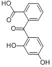 structure of CAS# 2513-33-9, 2-(2,4-Dihydroxybenzoyl)Benzoic Acid;2-[(2,4-Dihydroxyphenyl)-Oxomethyl]Benzoic Acid;2-(2,4-Dihydroxyphenyl)Carbonylbenzoic Acid;Benzoic Acid, 2-(2,4-Dihydroxybenzoyl)-
