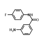 structure of CAS# 251446-38-5, 3-Amino-N-(4-Fluorophenyl)Benzamide;(3-aminophenyl)-N-(4-fluorophenyl)carboxamide;3-amino-N-(4-fluorophenyl)benzamide;3-Amino-N-(4-fluoro-phenyl)-benzamide