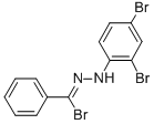 结构式 CAS# 2516-46-3, N-[(2,4-二溴苯基)氨基]苯甲醛肟溴化物
