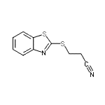 structure of CAS# 25176-72-1, 3-(1,3-Benzothiazol-2-Ylsulfanyl)Propanenitrile;3-(1,3-benzothiazol-2-ylsulfanyl)propanenitrile;3-(benzo[d]thiazol-2-ylthio)propanenitrile;3-benzothiazol-2-ylthiopropanenitrile