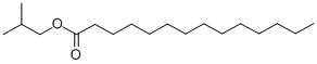 structure of CAS# 25263-97-2, Isobutyl Myristate;Isobutyl Tetradecanoate;Tetradecanoic Acid Isobutyl Ester