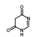 structure of CAS# 25286-58-2, 4,6(1H,5H)-Pyrimidinedione;1H-Pyrimidine-4,6-dione;3,5-dihydropyrimidine-4,6-dione;6-hydroxypyrimidin-4(5H)-one