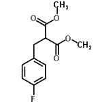 结构式 CAS# 252938-22-0, 二甲基(4-氟苄基)丙二酸酯