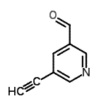 CAS#: 252989-57-4， 5-Ethynylnicotinaldehyde