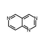 structure of CAS# 253-87-2, Pyrido[4,3-d]Pyrimidine;pyrido[4,3-d]pyrimidine