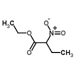 结构式 CAS# 2531-81-9, 乙基2-硝基丁烷酸酯