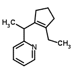 CAS#: 253185-22-7， 2-[1-(2-Ethyl-1-Cyclopenten-1-Yl)Ethyl]Pyridine