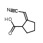 CAS#: 25341-90-6， (2Z)-2-(Cyanomethylene)Cyclopentanecarboxylic Acid