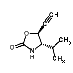 CAS 登录号：253676-23-2， (4S,5S)-5-乙炔基-4-异丙基-1,3-恶唑烷-2-酮