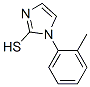 structure of CAS# 25372-14-9, 1-(2-Methylphenyl)-1H-Imidazole-2-Thiol;Mls001010948;Smr000385227;Zinc03349719