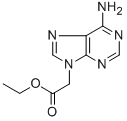 结构式 CAS# 25477-96-7, 6-氨基-9H-嘌呤-9-乙酸乙酯