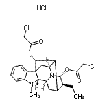 CAS 登录号：2552-89-8， 二(单氯乙酰基)阿义马林盐酸盐(1:1)