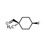 CAS#: 255852-21-2， cis-4-Fluoro-1-Methylcyclohexanecarbaldehyde