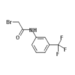 structure of CAS# 25625-57-4, 2-Bromo-N-[3-(Trifluoromethyl)Phenyl]Acetamide;2-Bromo-N-[2-(4-chlorophenyl)ethyl]propanamide;acetamide, 2-bromo-N-[3-(trifluoromethyl)phenyl];Enamine_005644