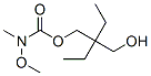 CAS 登录号:25652-10-2, N-甲氧基-N-甲基氨基甲酸 2-乙基-2-(羟基甲基)丁基酯
