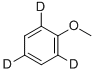 structure of CAS# 2567-25-1, 2-Methoxy-Benzene-1,3,5-D3